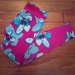 Lularoe OS floral leggings