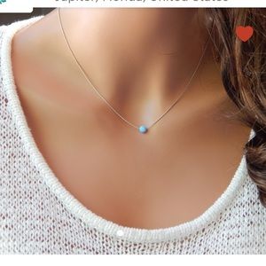 Opal Necklace in Sterling Silver