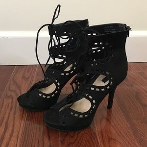Laced up booties