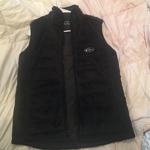 Women's black drake vest