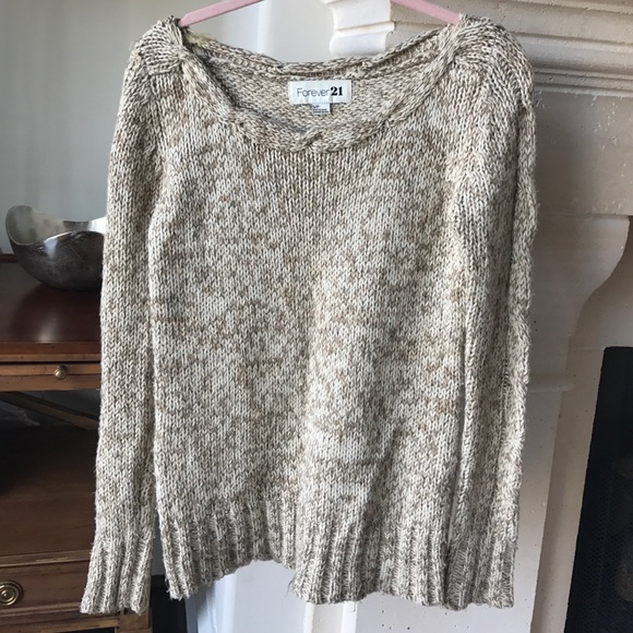 Beige thick sweater