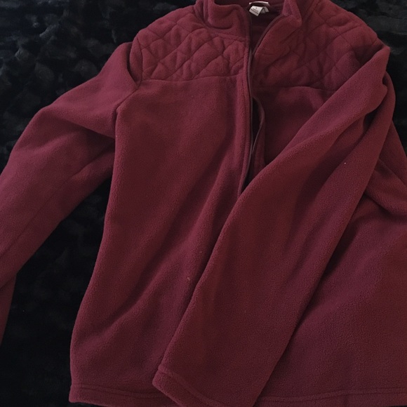 Burgundy fleece