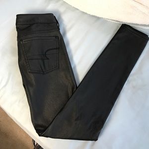 American eagle leather pants