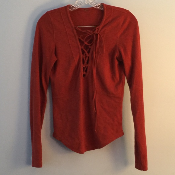 Free People Lace-up Top - Picture 1 of 2