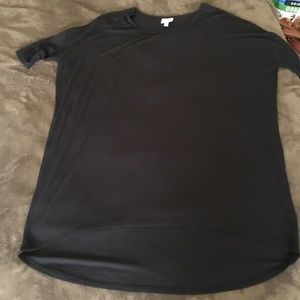 LulaRoe Irma black textured top