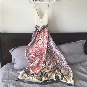 New Large crochet/knit top Maxi Dress