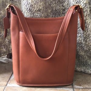 Coach Leather Bucket Handbag