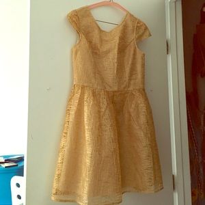 Francesca's Gold Party Dress