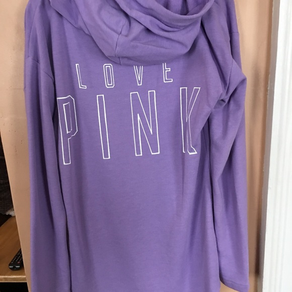 PINK oversized hoodie tunic - Picture 4 of 4