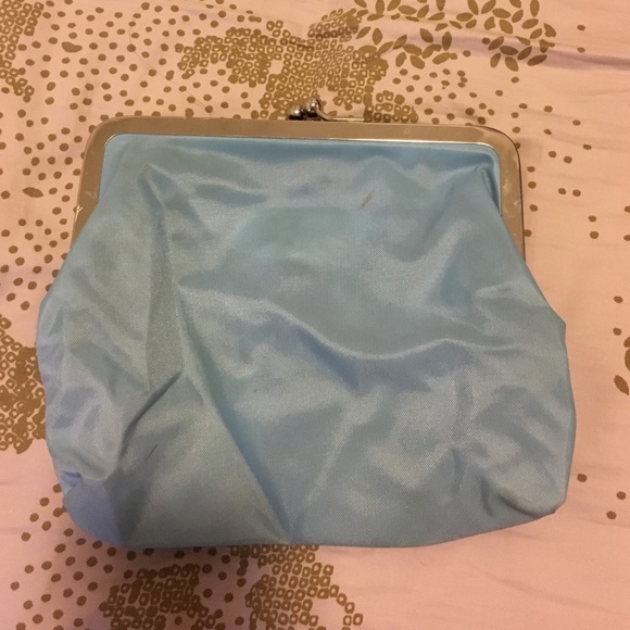 Agnes B clutch with coin purse style silver frame - Picture 3 of 3