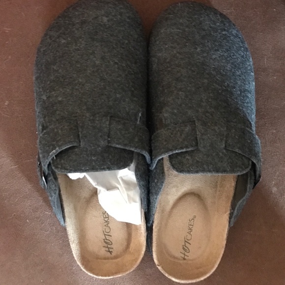 Grey clogs