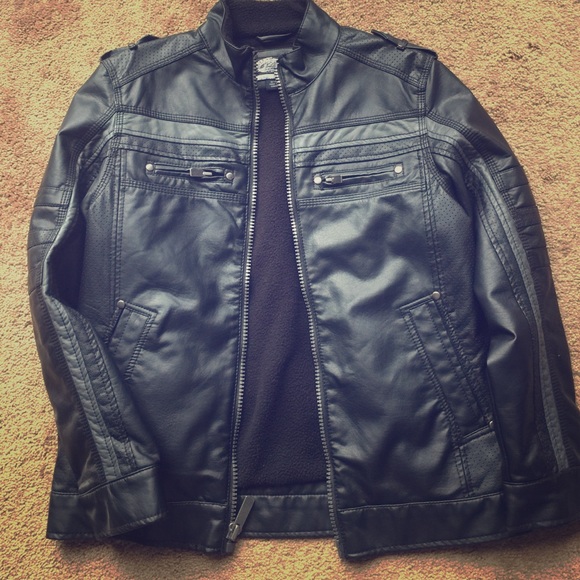 First Wave Faux Leather Moto Jacket