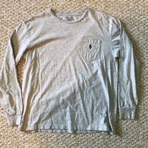 Ralph Lauren Polo long sleeve grey t shirt