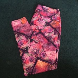 Mossimo XXL pink patterned workout pants