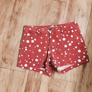 Orange plokadot shorts