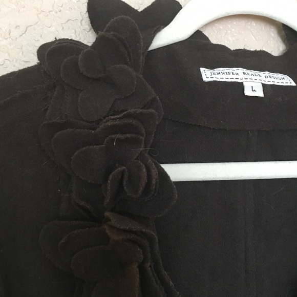 Brown sweater coat - Picture 2 of 3