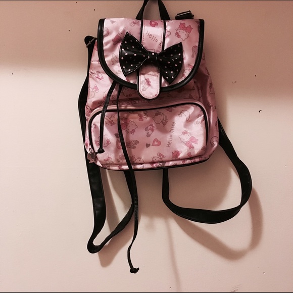 Sanrio Hello Kitty Satin Backpack in Pink