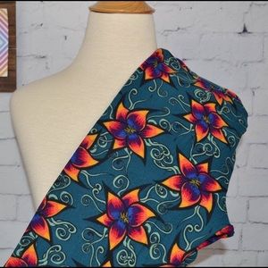 Lularoe floral flower OS Leggings