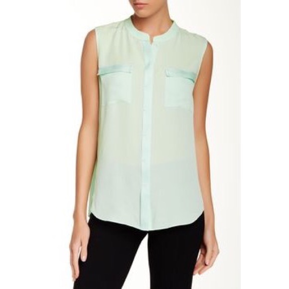 NWT Elie Tahari Avanti blouse - turquoise