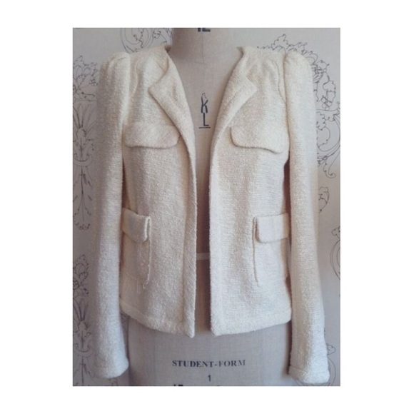 Zara Boucle Blazer in Natural ❤️ - Picture 2 of 4