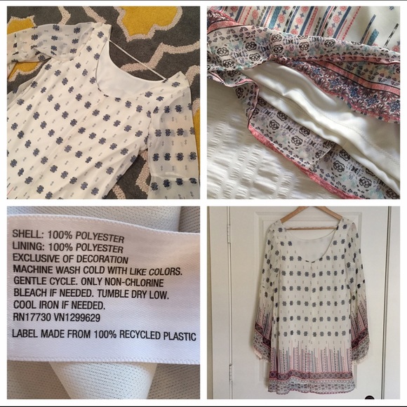 Boho Babydoll Bell Sleeve Dress - Picture 4 of 4