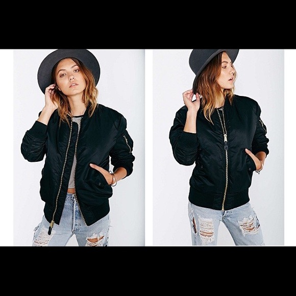 Alpha Industries MA-1 Black Bomber Jacket