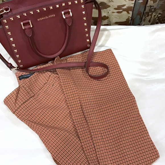 The Limited Warm Tone Checkered Pants