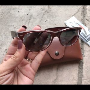 Authentic wayfarer Ray Ban sunglasses