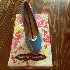 Chinese Laundry Hipster SkyBlue Patent Leather