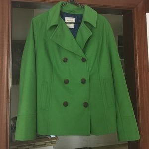Green Old Navy Peacoat