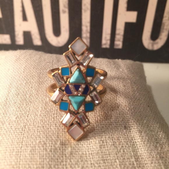 BNWT Stella &a Dot Stone Tile Ring