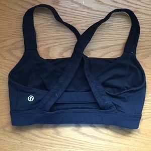 Lululemon Black Cross Cross Sports Bra