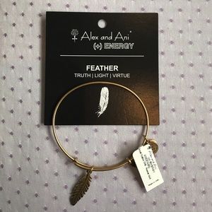 Alex and Ani feather bracelet