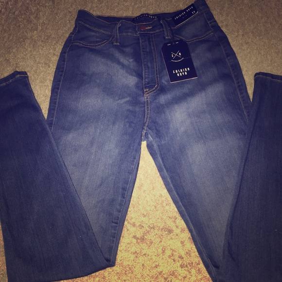 Fashion Nova Stretch High Waist Jeans .
