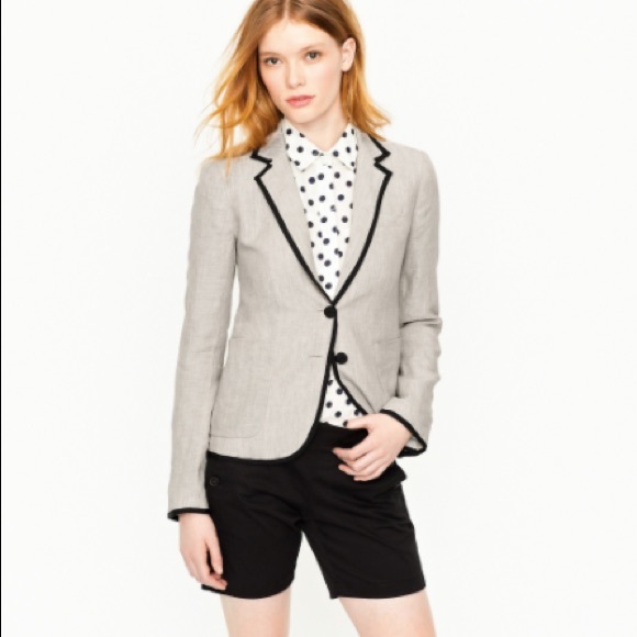 J Crew Linen Blazer