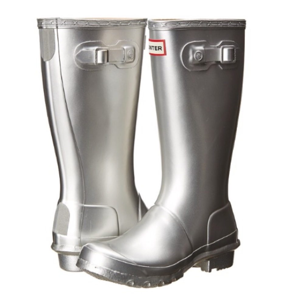 Silver Hunter Rainboots women's size 6