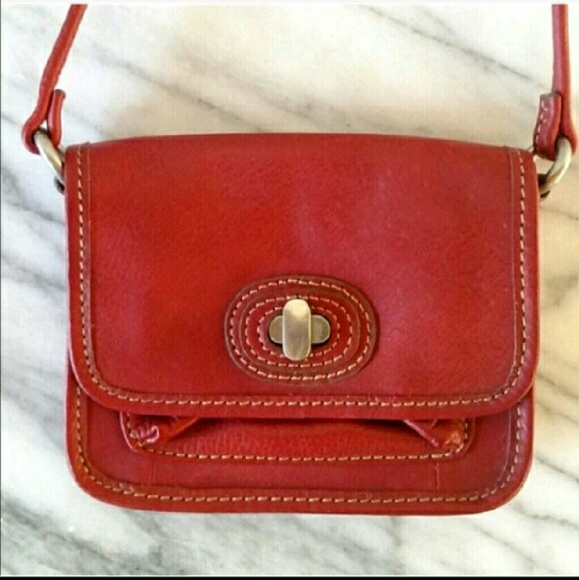 Red fossil bag