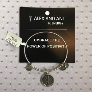 J initial Alex and Ani bracelet