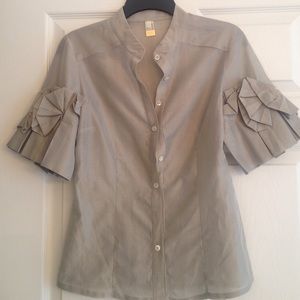 Rachel Roy Tops - RACHEL ROY SILK BLEND GRAY BLOUSE Rachel Roy Tops - RACHEL ROY SILK BLEND GRAY BLOUSE