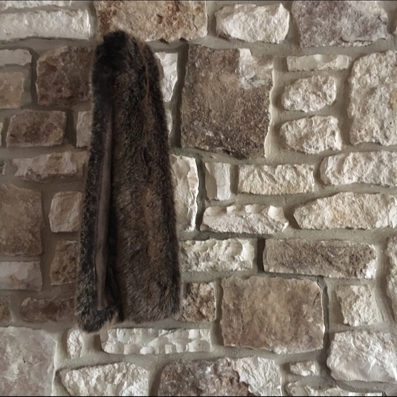 Restoration Hardware Faux Fur Scarf