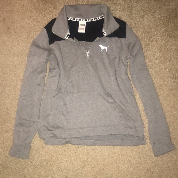Pink Victoria's Secret gray pullover - Picture 3 of 4