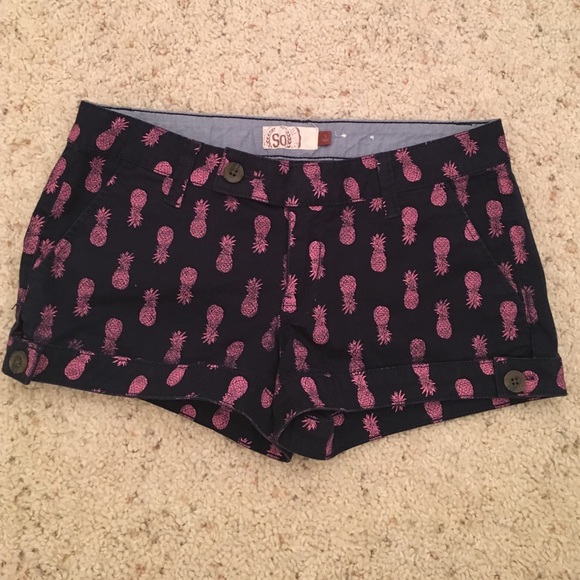 Pants - Pineapple Print Chino Shorts