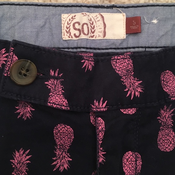 Pineapple Print Chino Shorts - Picture 2 of 3