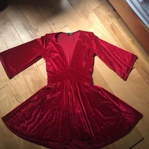 Red Velvet Dress