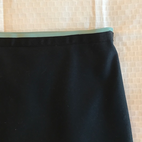 Black pencil skirt with sexy lace surprise detail