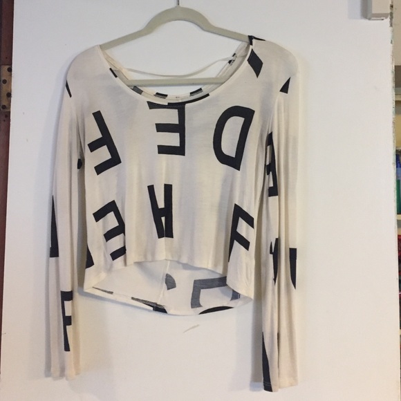 Long sleeve white top