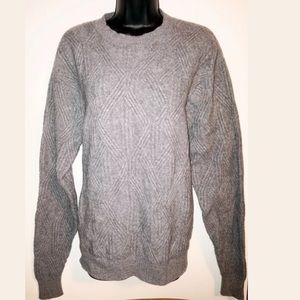 Talbots Men's Large Cashmere Wool Sweater Gray.