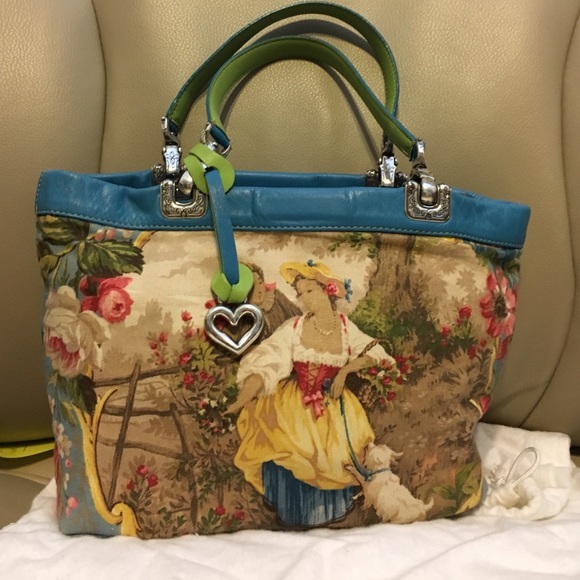 Reversible Toile Brighton purse