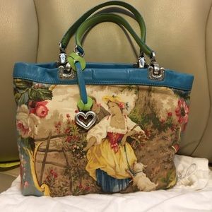 Reversible Toile Brighton purse