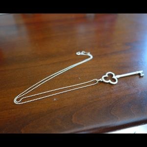 Authentic Tiffany silver key necklace!